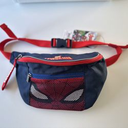 🕷️ Spider Man Face HipSack Waist Pack Fanny with Mesh Pocket 🕸️
