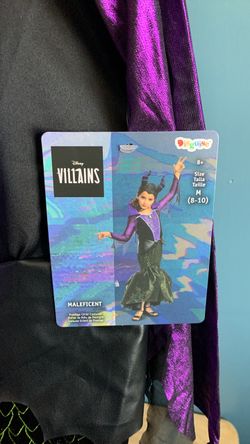 HALLOWEEN DISNEY MALEFICENT KIDS SIZE MEDIUM 8-10 COSTUME