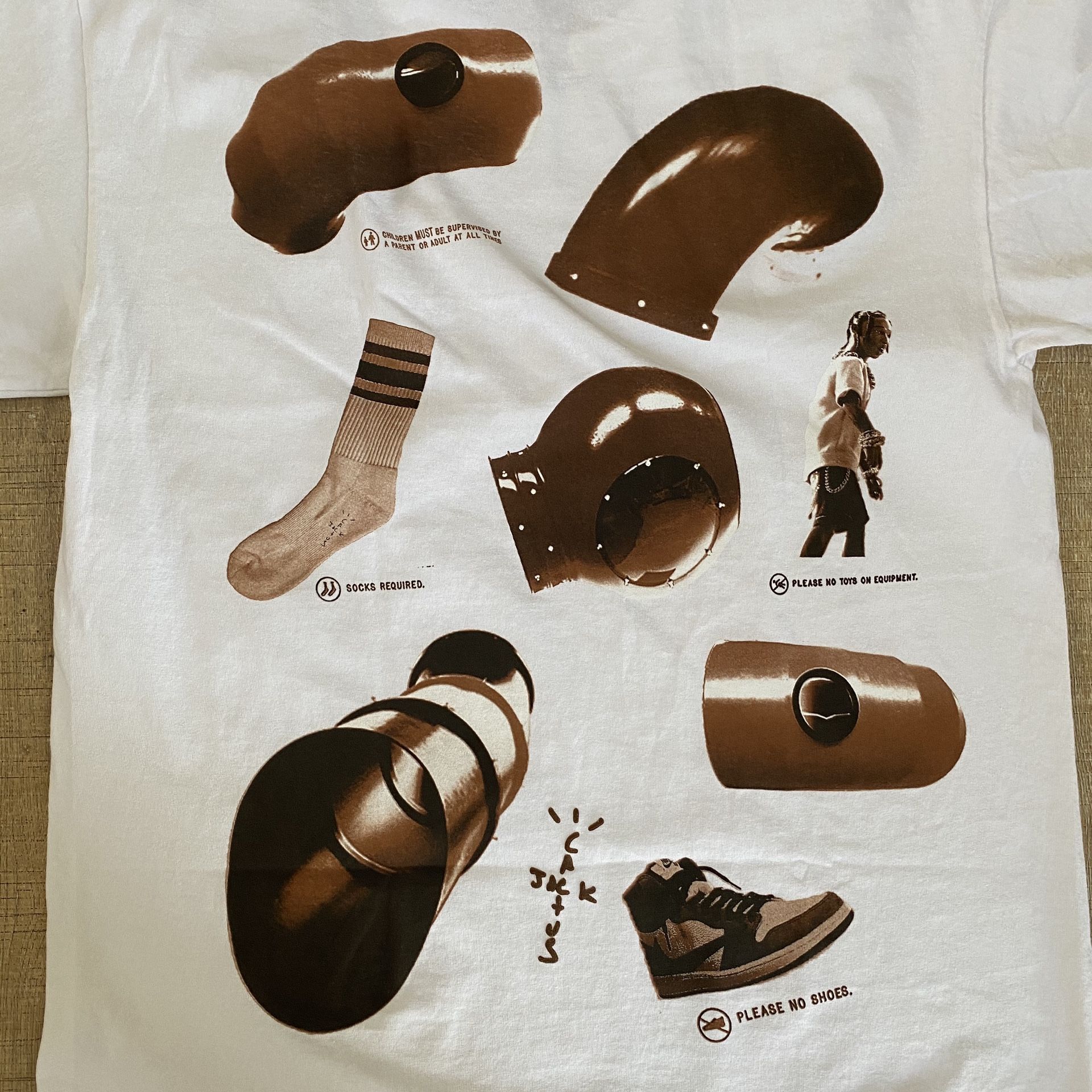 Travis Scott Rules Tee size Medium cactus jack McDonald's collab