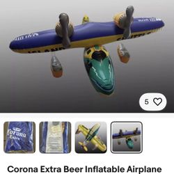 4x5ft. Corona Extra Beer Advertising Inflatable Island Shuttle Plane Hanging Bar