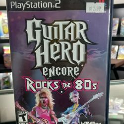 Guitar Hero Encore Of The 80s Ps2 