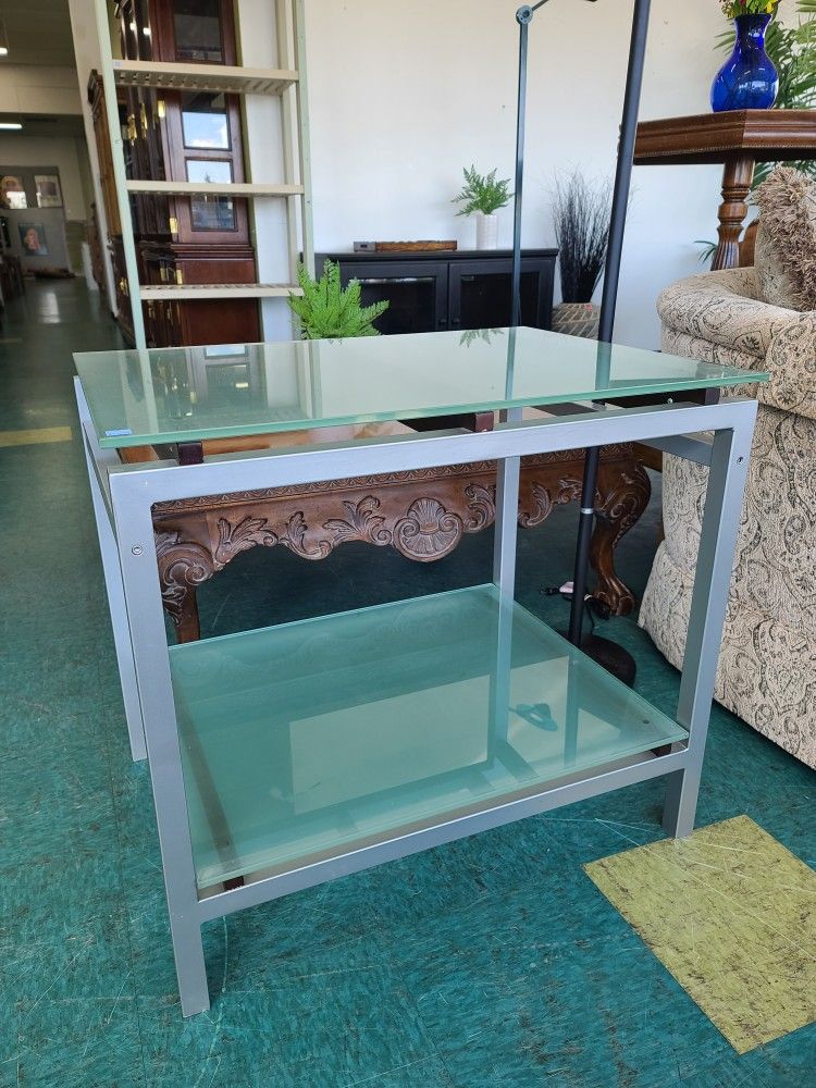 Small Glass Desk