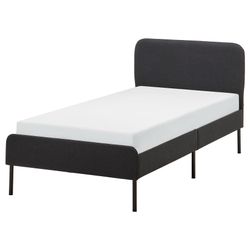 Twin Bed Frame with Wood Slats