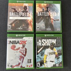 Lot Of 6 Xbox One/Xbox 360 Video Games