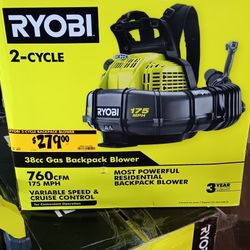 Ryobi Gas Backpack Blower 