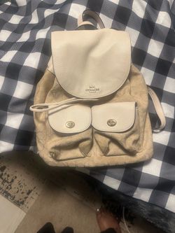 Coach backpack purse