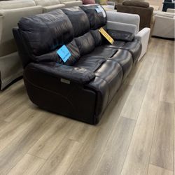 Ridgewin Leather Power Reclining Sofa