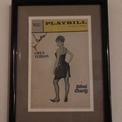 Framed Sweet Charity Playbill signed by the great Gwen Verdon
