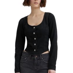 Size XL Levi's Faux Denim Bustier Top 