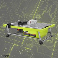 RYOBI 7 in. 4.8 Amp Tabletop Tile Saw