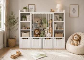 Toy Storage Organizer with 6 Open Cubbies, Kids Bookshelf for Kids Room, Playroom Bedroom, Rounded Corners & Anti-Tip