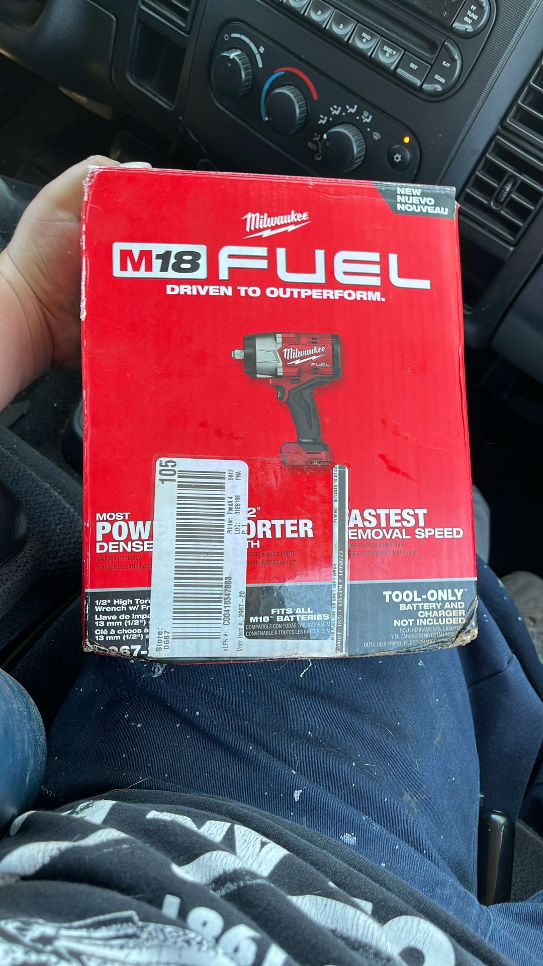 1/2 Inch High Torque Impact Wrench Milwaukee 