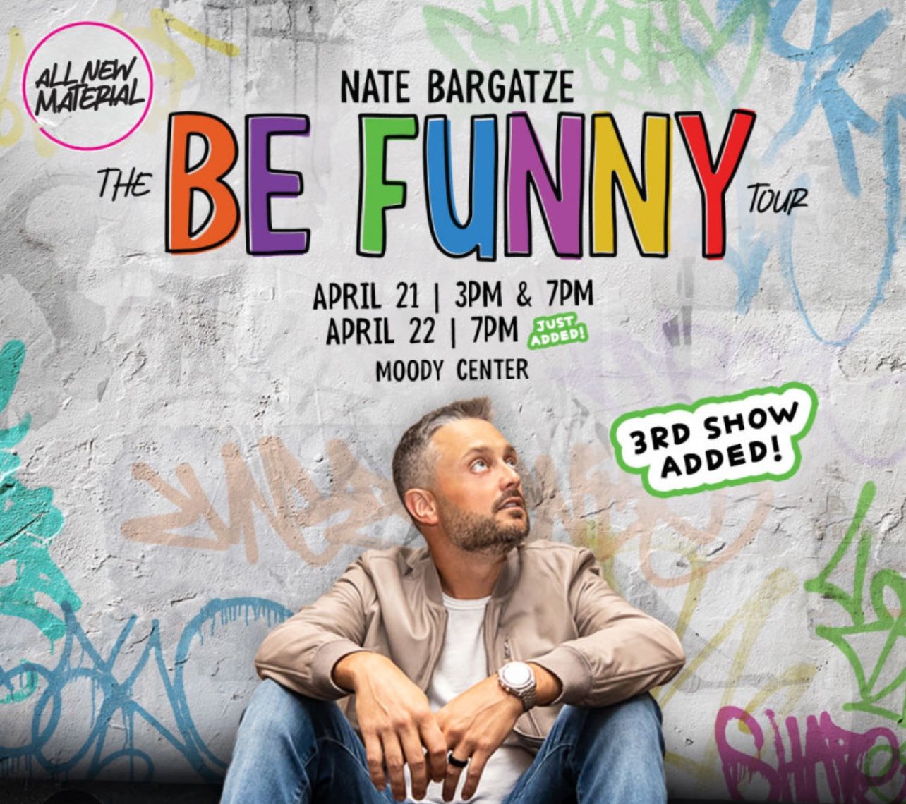 Nate Bargatze Tickets *Austin* Sunday 4/21 @7pm