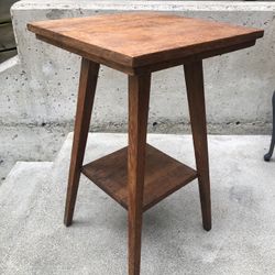 Antique Oak Side Table 