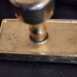 Vintage Brass stamp Paid Paper Weight