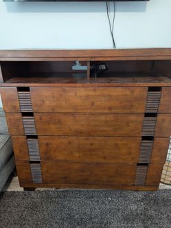 Wood Dresser and Nightstand Set