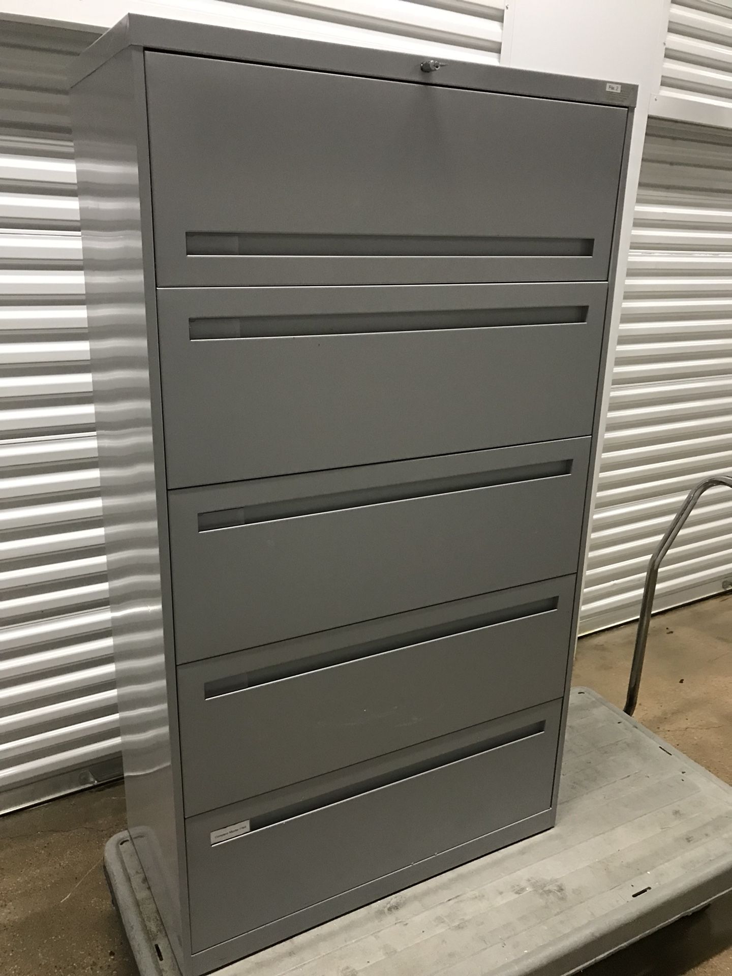 Five drawer lateral file cabinet” With Key...
