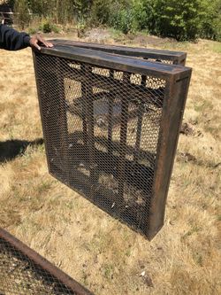 Black rolling carts. 4ft by 4ft. Some 4ft by 8ft