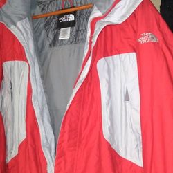 North Face Jacket Red Med $135, N.F heavy Coat Black Lrg $225, N.F. Thermoball Blue Smll $145 worn 2x like New