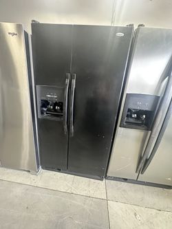 Whirlpool Black Side By Side Refrigerator ( Delivery)