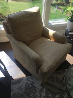 Baker chairs and Ottoman