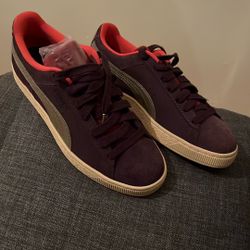 Puma Suede Play Mens Purple Suede Lifestyle