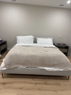 King Size Upholstered Bed Frame
