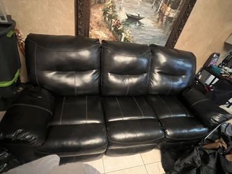 Leather Reclining Couch