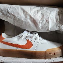 Nike Court Shot White/Campfire Orange