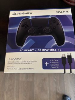 ps5 controller with a charging cable