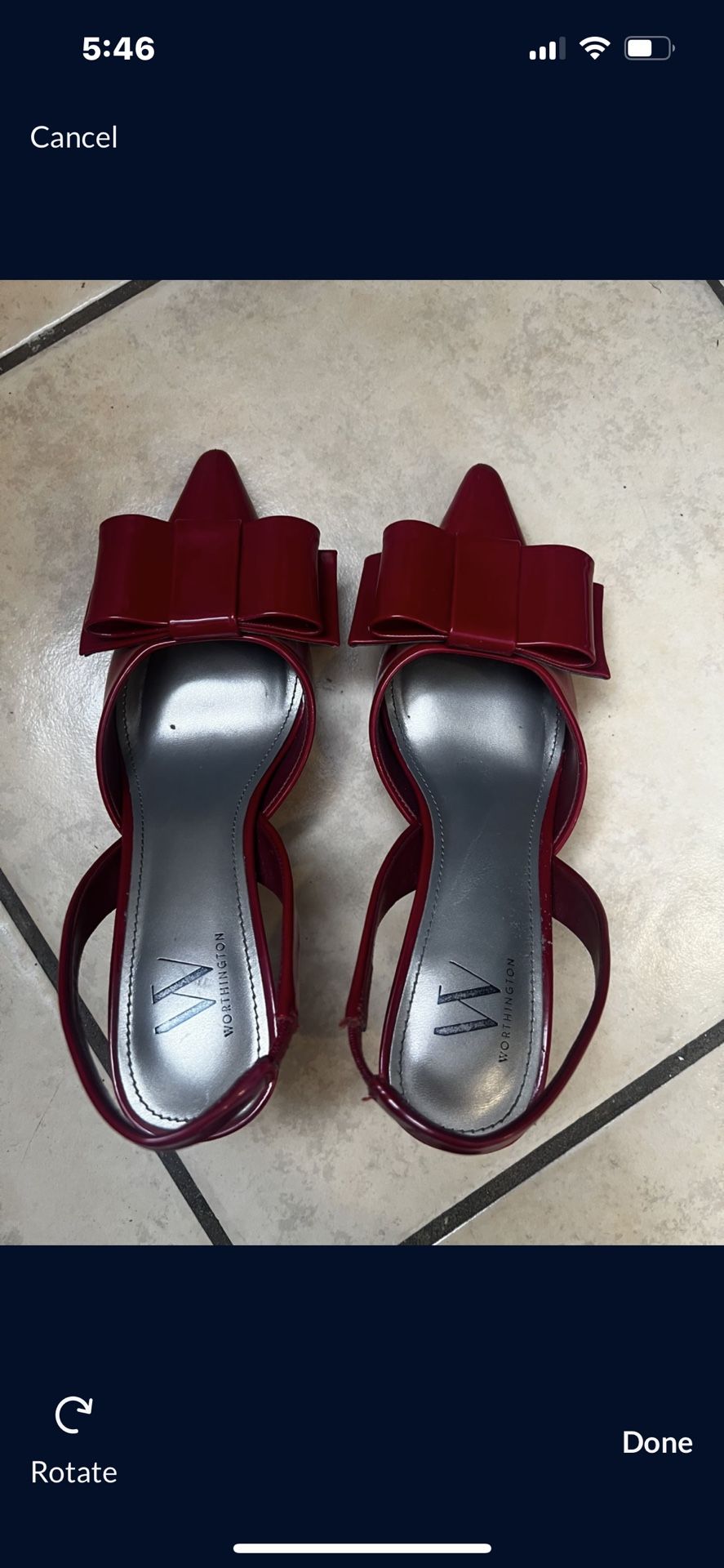 Red Bow heels