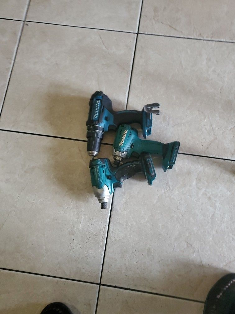 MAKITA HAMER DRILL AND TWO  Impact 