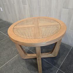 Small Glass Top End Table 
