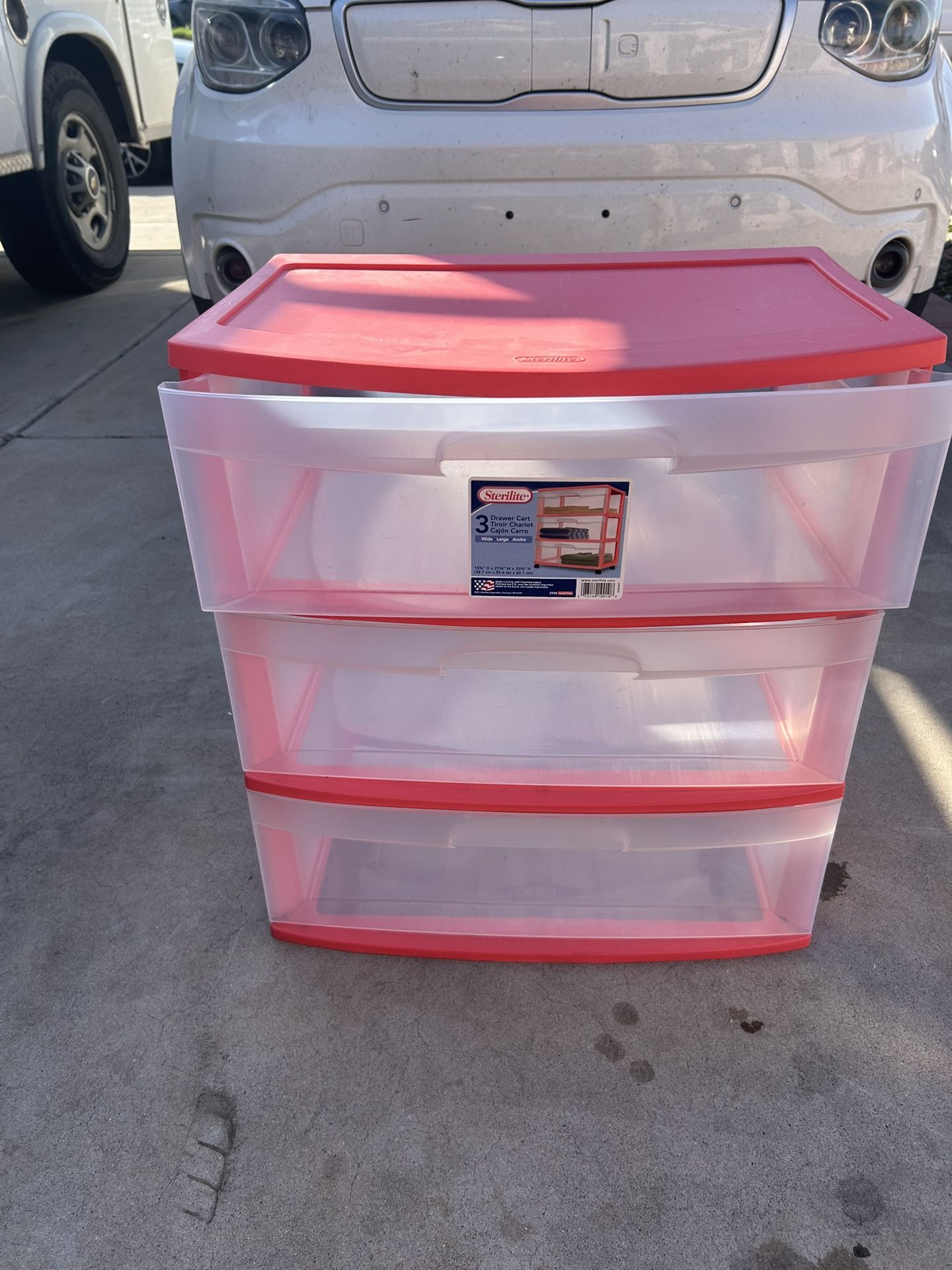 3 Drawer Plastic Storage