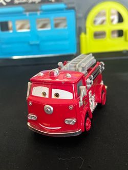 DISNEY PIXAR RED DIECAST FIRETRUCK 1:43 SCALE