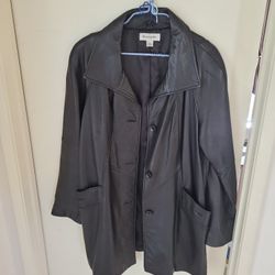Leather jacket.