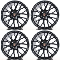 21" Staggered Porsche Cayenne Panamera Wheels Rims Set of 4 21x9.5 21x11.5 5x130