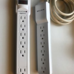 Belkin 360 Rotating Plug And Amazon Basics Outlet Power Strip