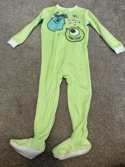 Toddler Monster Green Footie Pajamas (18m)