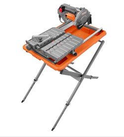9-Amp 7 in. Blade Corded Wet Tile Saw with Stand
