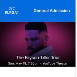 Bryson Tiller Concert Tickets 