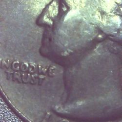 1969 Washington Quarter No Mint Mark Rim Error