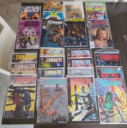 23 Comic Book Lot – Dark Horse Sci-Fi Bundle – Terminator, Predator, Aliens, Buffy, X, Spawn + Star Wars