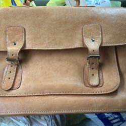 All Leaather Soft Briefcase