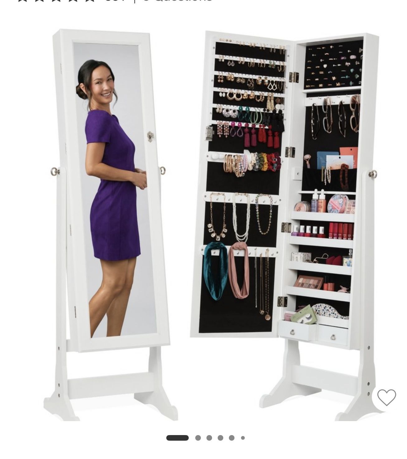 jewelery armoire new in box