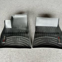 2017 2022 Tesla Model 3 Front All Weather Rubber WeatherTech Mats 2018 2019 2020 2021