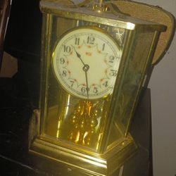 WELBY GORGEOUS VINTAGE CLOCK GREAT DEAL FOR SOMEONE 1ST 18 GETS IT