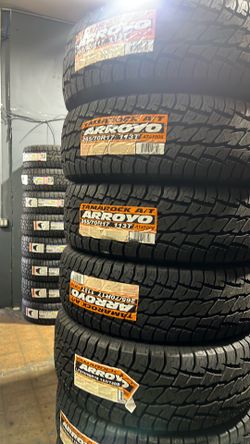 265/70r17 Arroyo Set of 4 New tires includes installation and balance
