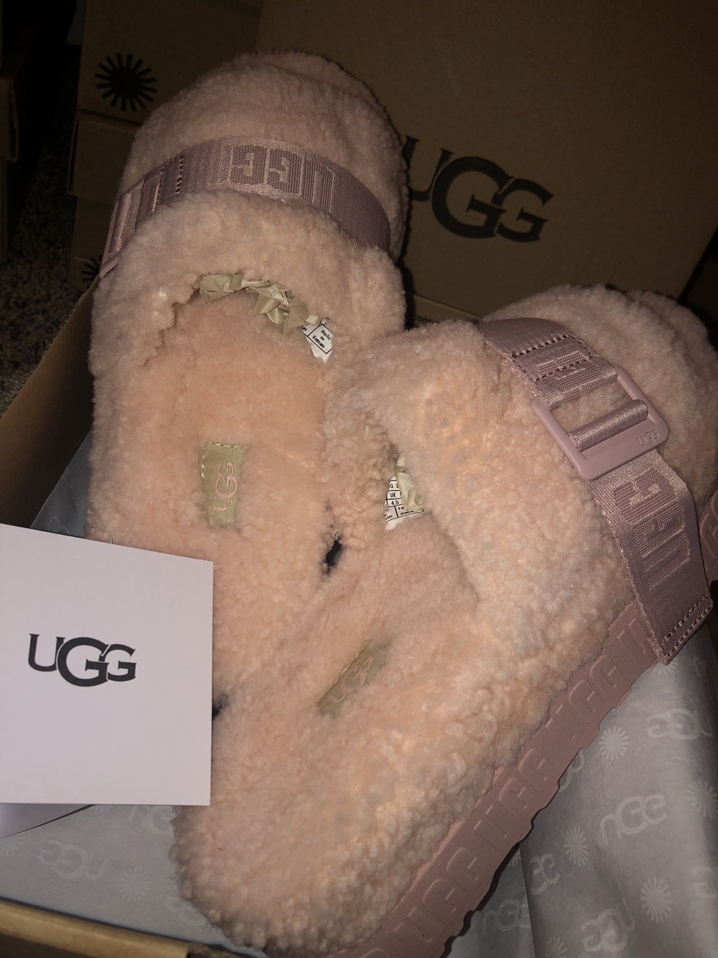 Size 7 Pink UGG Slippers 