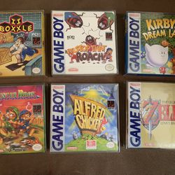 Rare Nintendo Gameboy Boxed Games 